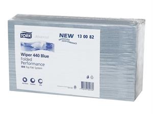 Tørkeark TORK Plus sterk 3L W4 blå (100) Ekstra sterkt/absorberende tørkeark 